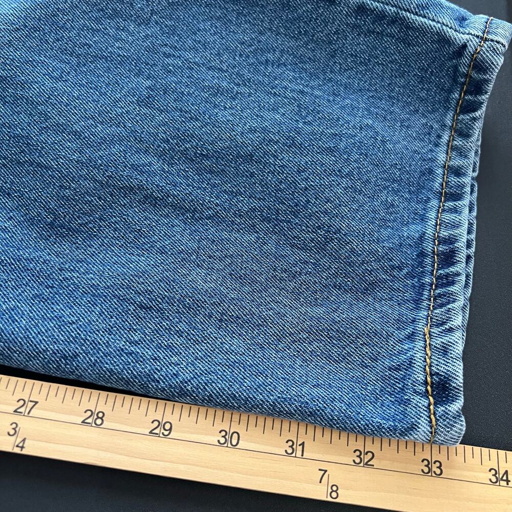 Levi's 550 Relaxed Straight Leg Work Wear Blue Denim Jeans | Men's Size 38X34 - Picture 8 of 9